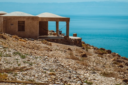 red hills next Dead sea. Jordanの写真素材