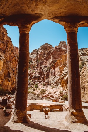 The Garden Hall in Petra, Jordanの写真素材