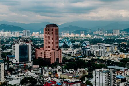 Nov 2018 Kuala Lumpur, Malaysia, panorama view of Kuala Lumpur city center , Malaysiaのeditorial素材
