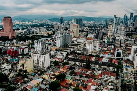 Nov 2018 Kuala Lumpur, Malaysia, panorama view of Kuala Lumpur city center , Malaysiaのeditorial素材