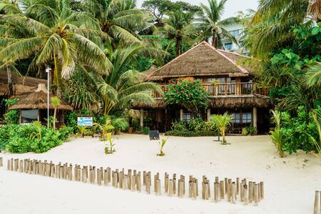 Boracay, Philippines - Nov 2016 : Diniwid beach view, white-sand beach in Boracay Island in the Philippineのeditorial素材
