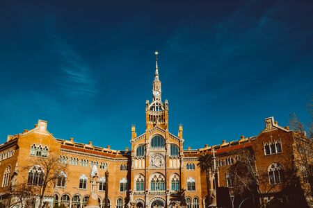 Hospital Sant Pau Recinte Modernista. Barcelona, Catalonia, Spain, February 2019のeditorial素材