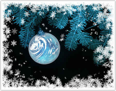 Planet earth christmas tree decorationの写真素材