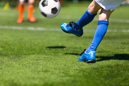 Football soccer match for childrenの写真素材
