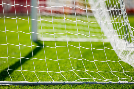 Net of a soccer goal. Soccer or football goal netの写真素材