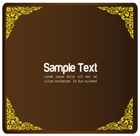 Frame pattern Thailand background vector illustrationのイラスト素材