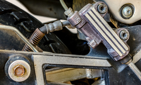 close up big bike The old.の写真素材