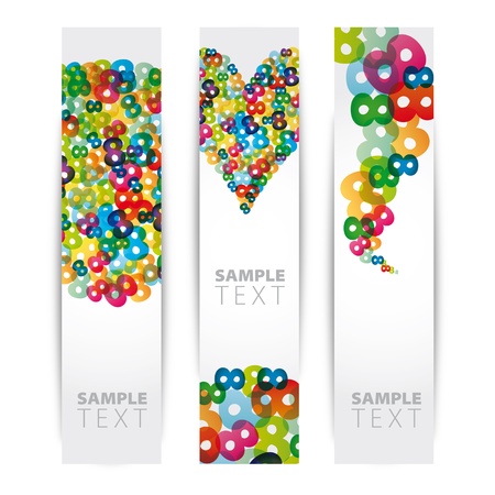 Summer stickersのイラスト素材