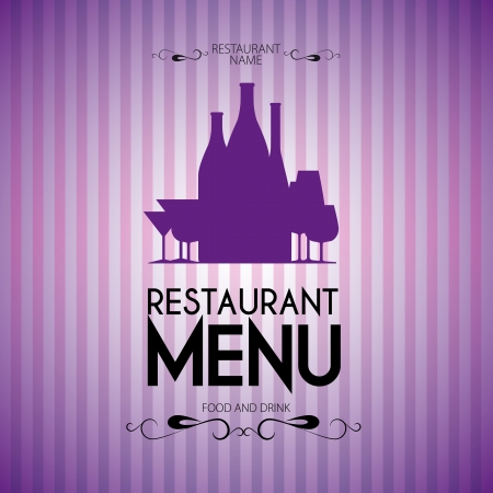 Menu template for restaurantのイラスト素材