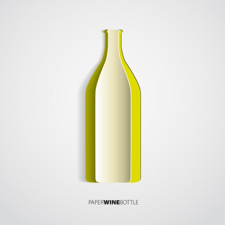 Bottle of wine - vector illustrationのイラスト素材