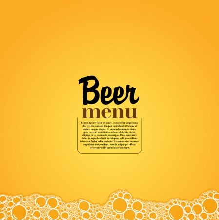 Beer Menu - Elegant restaurant theme - Vector Illustrationのイラスト素材