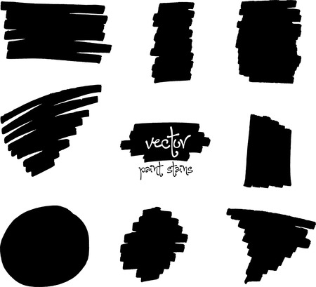 Vector paint stainsのイラスト素材