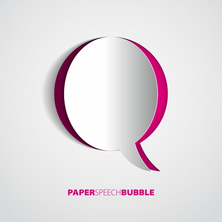 Paper Speech bubble - Abstract 3D Designのイラスト素材