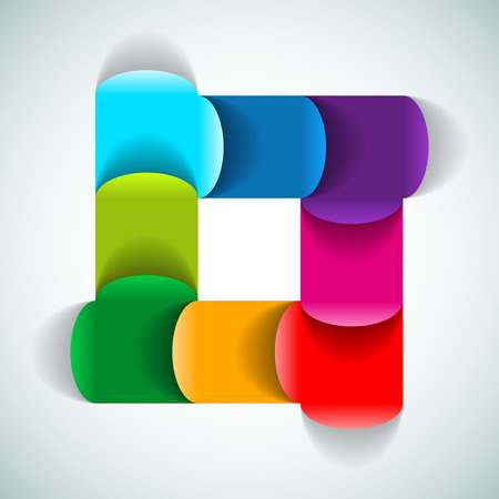 Colorful Process chart module - Vector illustrationのイラスト素材