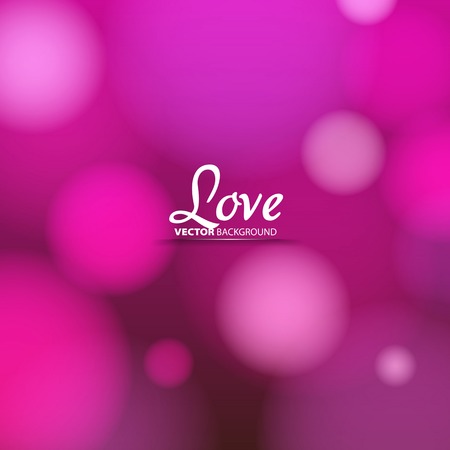 Love theme, Valentine Romantic card on a soft blurry background, Vector imageのイラスト素材