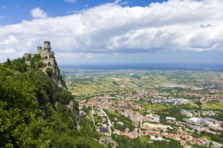 Rocca della Guaita, the most ancient fortress of San Marino, Italyの写真素材
