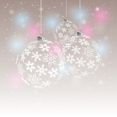Christmas Background with balls. Abstract Vector Illustration. Eps10のイラスト素材