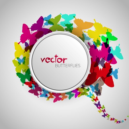 butterflies background designのイラスト素材