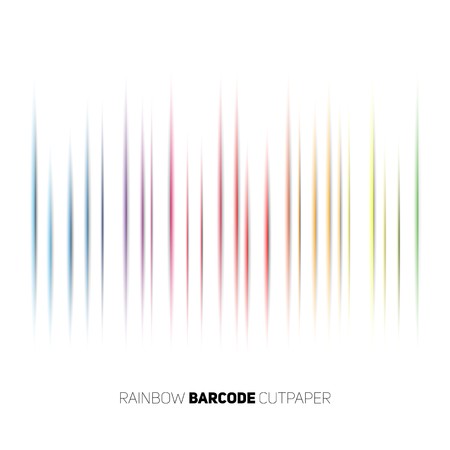 Paper cut lines as barcodeのイラスト素材