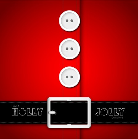 Red Santa Claus suitのイラスト素材