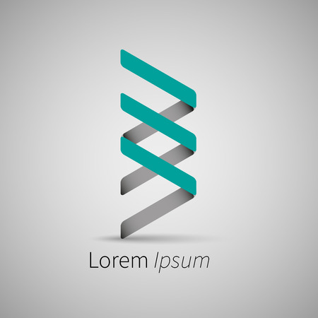 Paper stripe , Abstract design template. Creative lineart conceptの写真素材