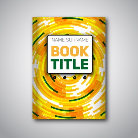 Vector abstract book or brochure, book title, Modern design template from circles and round shapesのイラスト素材