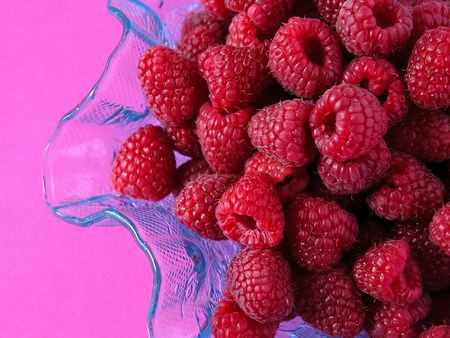 bowl full of sweet raspberries