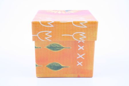 orange box isolated on white