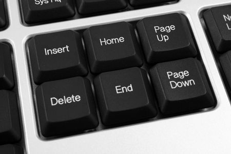 close-ups of dark keyboard