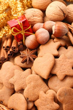 basket full of delicious gingerbreads