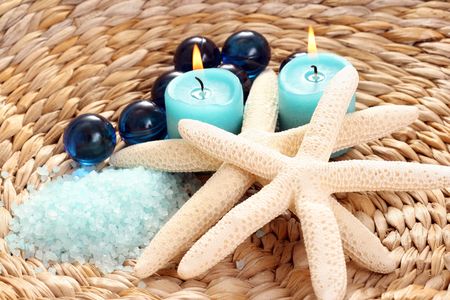 cosmetics bath balls and mineral salt - beauty treatmentの写真素材