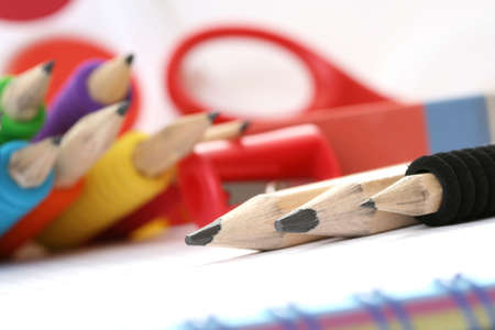back to school - close-ups of school supplies