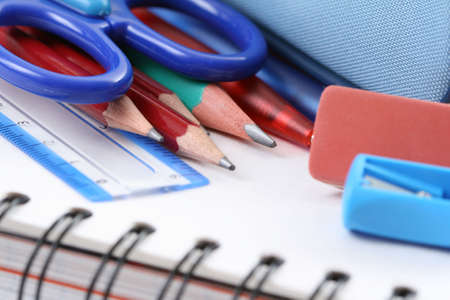 back to school - close-ups of school supplies