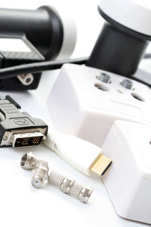hdmi cable electric plug - electrical equipmentの写真素材