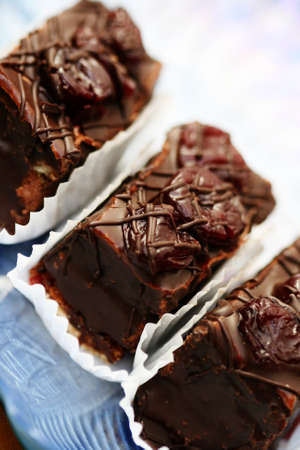 close-ups of chocolate cookies - sweet food