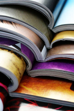 pile of colorful newspapers - relaxing timeの写真素材