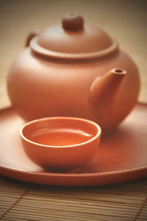 Chinese tea service - food and drinkの写真素材