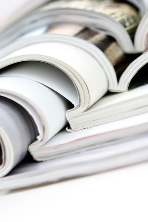 pile of colorful newspapers - relaxing timeの写真素材