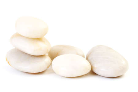 stack of white stonesの写真素材