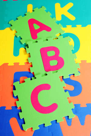 colorful letters on colorful background - school time