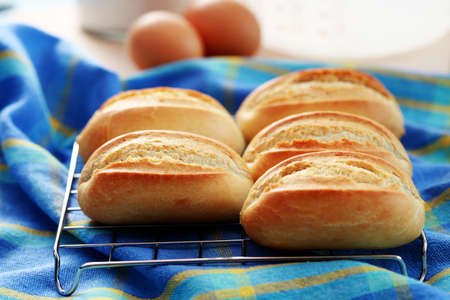 homemade fresh baked buns - food and drinkの写真素材