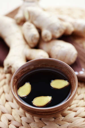 cup of ginger tea - food and drinkの写真素材