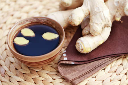 cup of ginger tea - food and drinkの写真素材