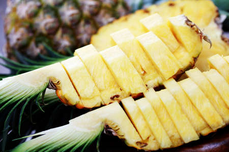 fresh pineapple ready to eat  - fruits and vegetablesの写真素材