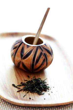 traditional calabash and yerba mate - tea timeの写真素材