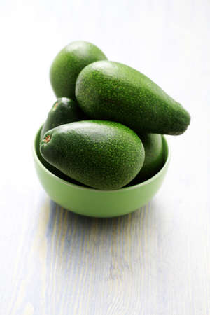 bowl of fresh avocado - fruits and vegetablesの写真素材