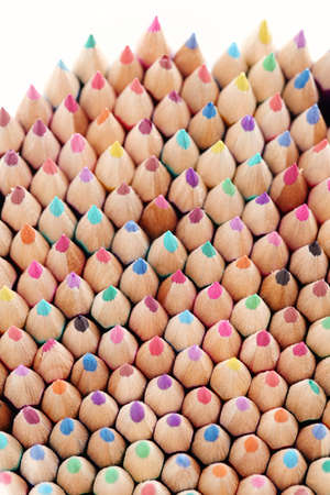 lots of colorful crayons - school timeの写真素材