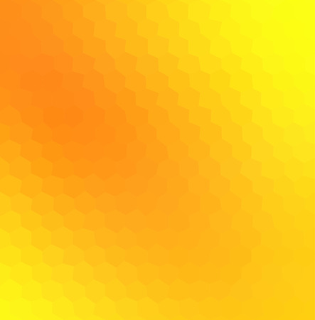 Yellow and orange color geometric background rumpled. Low poly style illustration gradient. Graphic background.の写真素材
