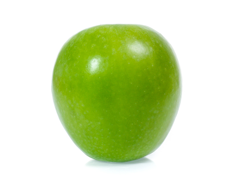 Green apple, isolated on white backgroundの写真素材