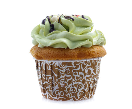 cupcakes isolated on whiteの写真素材
